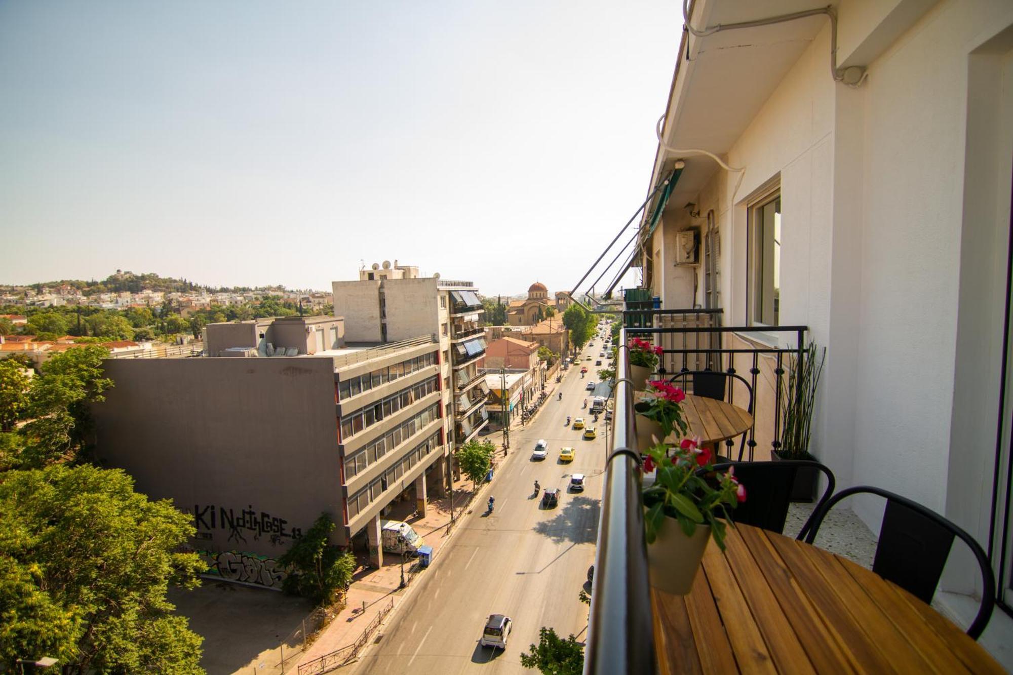 דירות אתונה Stunning Acropolis View - 500M Metro - At Historical Center מראה חיצוני תמונה